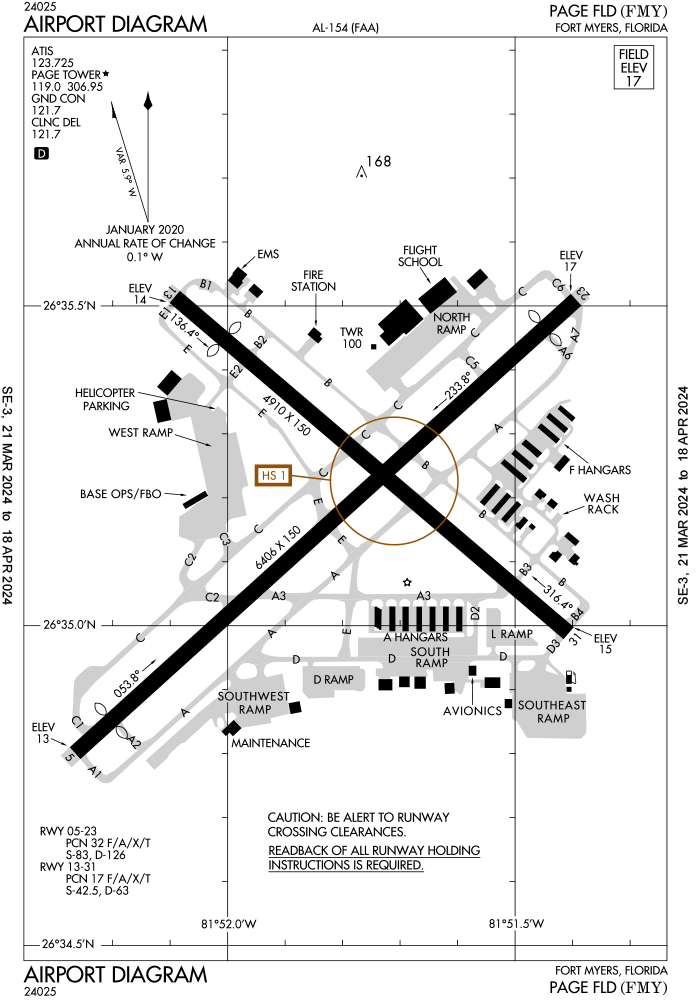 Page Field Airport Diagram
